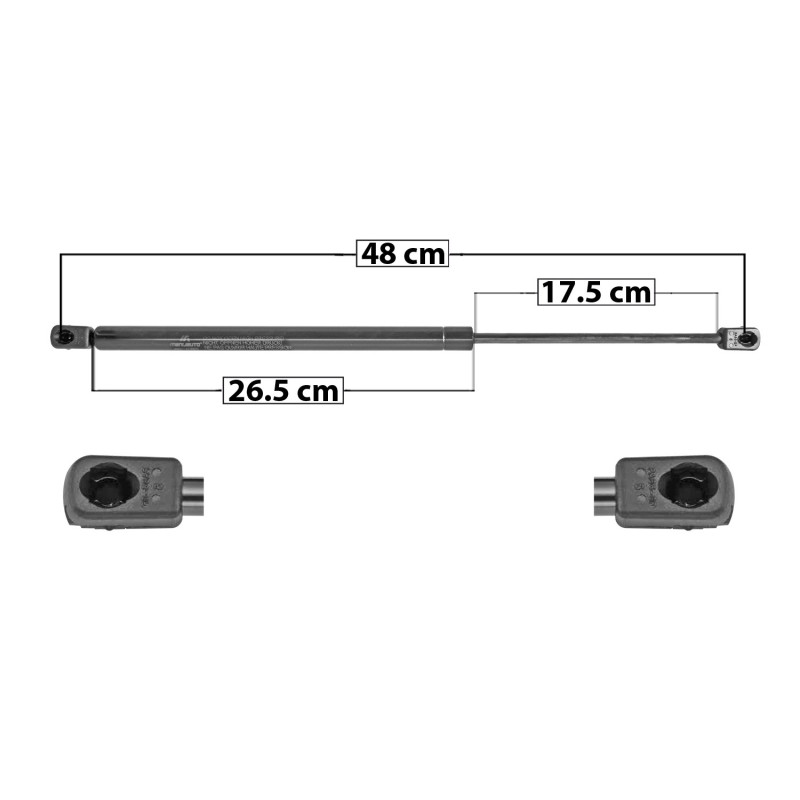 [60031MAN] AMORTIGUADOR 5TA PUERTA DODGE CALIBER 07-12 48 26.5 17.5 ENTRADA TIPO 9 ENTRADA 2 TIPO 9 445 100.04 45.38 505 113.53 51.5 7782 TUR DER/ IZQ