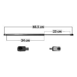 [35113MAN] AMORTIGUADOR 5TA PUERTA FORD TAURUS 96-99 60.5 34 23 ENTRADA TIPO 9 ENTRADA 2 TIPO 18 520 116.9 53.02 580 130.39 59.14 SPART 6045 TUR DER/ IZQ