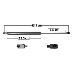[35115MAN] AMORTIGUADOR 5TA PUERTA FORD TAURUS 86-95 45.5 23.5 18.5 ENTRADA TIPO 18 ENTRADA 2 TIPO 9 570 128.14 58.12 630 141.63 64.24 SPART 8017 TUR DER/ IZQ