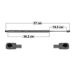 [51034MAN] AMORTIGUADOR 5TA PUERTA FORD EXPEDITION 07-17 57 36.2 16.5 ENTRADA TIPO 9 ENTRADA 2 TIPO 9 970 218.06 98.91 1030 231.55 105.03 SPART 6626 TUR