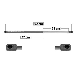 AMORTIGUADOR 5TA PUERTA FORD FIGO HATCHBACK 16-22 52 27 21 304.97 68.56 31.10 364.98 82.05 37.22 SPART E3B5-A406A10-AE 6848 TUR DER/ IZQTRASERA