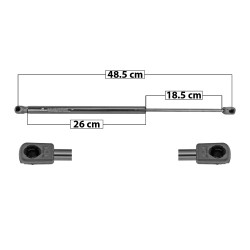 [60108MAN] AMORTIGUADOR 5TA PUERTA FORD FOCUS HATCHBACK 07-11 48.5 26 18.5 ENTRADA TIPO 1 ENTRADA 2 TIPO 9 500 112.4 50.98 560 125.89 57.1 7803 TUR DER/ IZQ