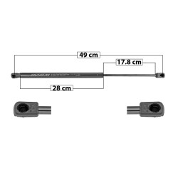 [51040MAN] AMORTIGUADOR 5TA PUERTA HYUNDAI IX35 15-16 49 28 17.8 ENTRADA TIPO 9 ENTRADA 2 TIPO 9 530 119.15 54.05 590 132.64 60.16 SPART 7728 TUR DER/ IZQ