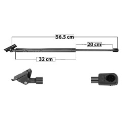 [60009MAN] AMORTIGUADOR 5TA PUERTA JEEP CHEROKEE 97-01 56.5 32 20 ENTRADA TIPO 6 ENTRADA 2 TIPO 9 660 148.37 67.3 720 161.82 73.4 6677 TUR