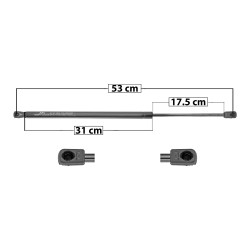 [60332MAN] AMORTIGUADOR 5TA PUERTA JEEP COMPASS 07-17 P/5TA PUERTA S/BOCINAS 53 31 175 ENTRADA TIPO 9 ENTRADA 2 TIPO 9 555 127.77 57.96 615 138.25 62.71 SP-7110 TUR DER/ IZQ