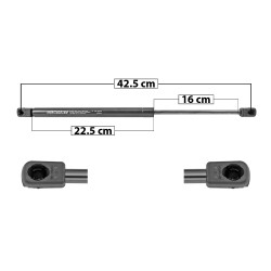 AMORTIGUADOR 5TA PUERTA KIA NIRO 17-22 42.5 22.5 16 420 94.42 42.83 480 107.91 48.95 SPART 8208 TUR DER/ IZQ