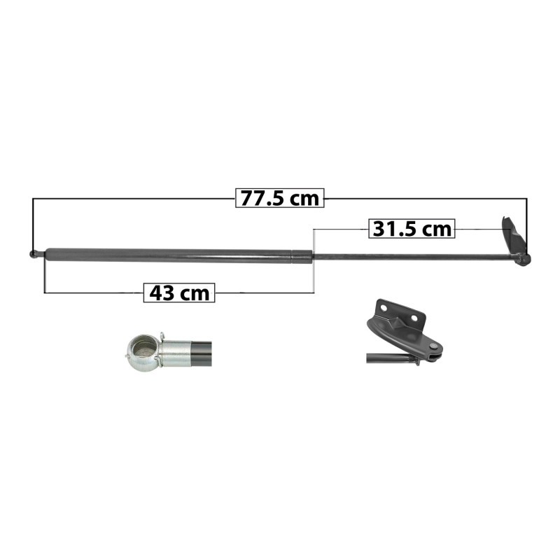 AMORTIGUADOR CAJUELA NISSAN ICHI VAN 87-03 77.5 43 31.5 ENTRADA TIPO 5 ENTRADA 2 TIPO 6 430 96.67 43.85 370 83.18 37.73 SPART SP-5157 TUR DER