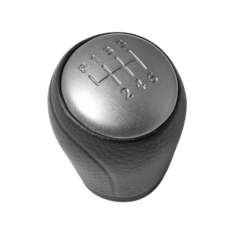 [95479MAN] PERILLA (POMO) PALANCA VELOCIDADES NISSAN TIIDA 07-17 PALANCA NEGRO/PLATA MEX