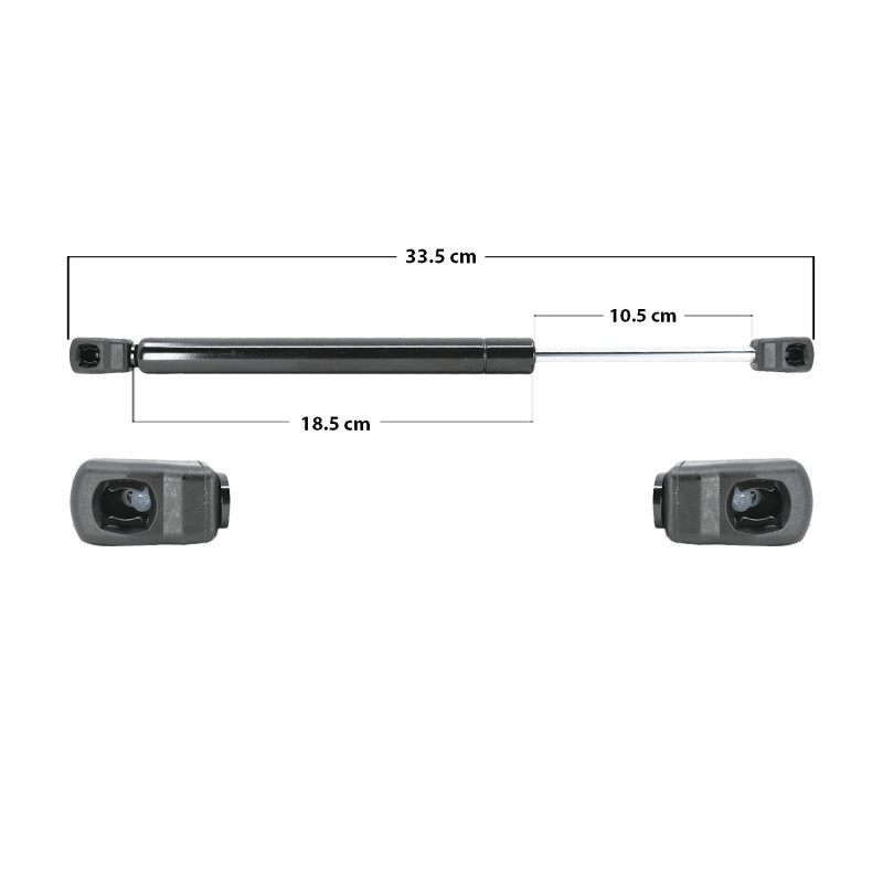 AMORTIGUADOR 5TA PUERTA RENAULT KWID 19-25 MANUAL 33.5 18.5 10.5 GENERICA BRA DER/ IZQTRASERA 5TA PUERTA
