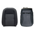 FUNDA ASIENTO VOLKSWAGEN JETTA 2019 AL 2021 JGO 2PZAS S/AIRBAG (P/RESPALDO) TELA NEG DEL DER ORIGINAL COD. 17A-881-806-QMS