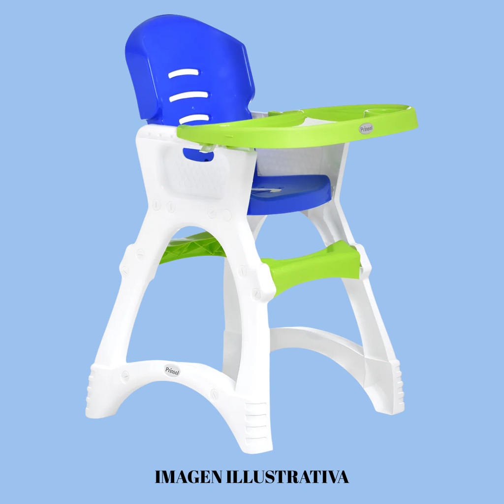 SILLA PERIQUERA DE BEBE PRINSEL DINNER REFORZADA 1 POSICIÓN COLOR VERDE