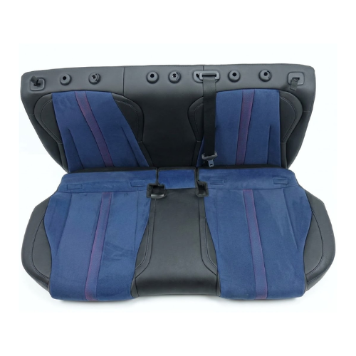 ASIENTO BANCA UNIVERSAL TRAS AUTOS CHICOS PIEL RESPALDO Y ASIENTO S/CINTRON AZUL