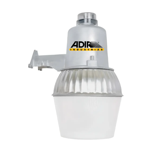 LUMINARIO EXT SUBURBANO C/LAMPARA C/FOTOCELDA BASE ALUMINIO COD. 1007