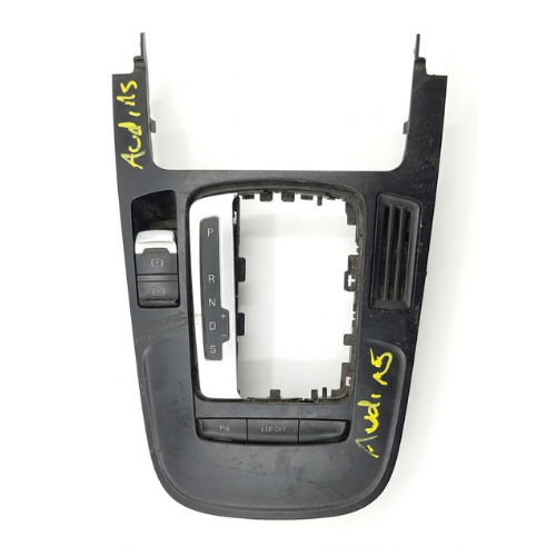 [MCAU-A408-USORI5] MOLDURA (CONSOLA) AUDI A4/ A5/ Q5 2008 AL 2016 C/BOTON FRENO D/MANO ELECT/AUTO HOLD INT CENT DESMONTADO ORIGINAL COD. 8K0-864-261