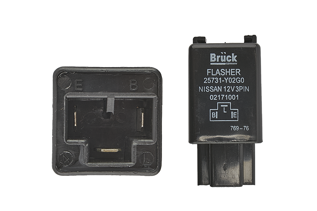[25731Y02G0] RELAY NISSAN TSURU II 88-91 1.6 - TSURU III 92-17 1.6 - PU D21 94-08 2.4 / 3 PATAS INTERMITENTES BRUCK