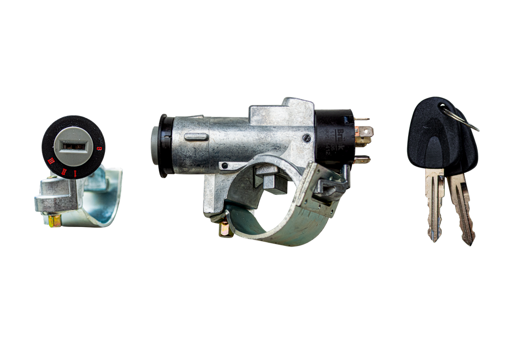 [90191412] CILINDRO ENCENDIDO CHEVROLET CHEVY 1995-2003 1.4, 1.6 / INCLUYE PASTILLA Y LLAVES5 PINES BRUCK