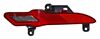 [CUTO-PR23-L4P41] CUARTO TOYOTA PRIUS 2023 AL 2025 LED 4 PTAS TRAS DER TYC