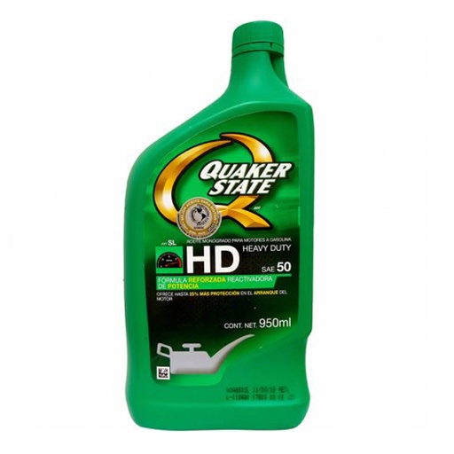 [SAE 50946ML] ACEITE MONOGRADO HEAVY DUTY SAE 50 946 ML QUAKER STATE (114685)