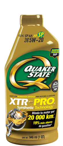 [21195209] ACEITE MULTIGRADO XTR PRO SAE 5W20 946 ML QUAKER STATE (135324)