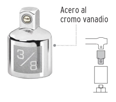 [A-5255] ADAPTADOR P/MATRACA CUADRO 3/8" A CUADRO 1/4" TRUPER COD. 13423 (128753)