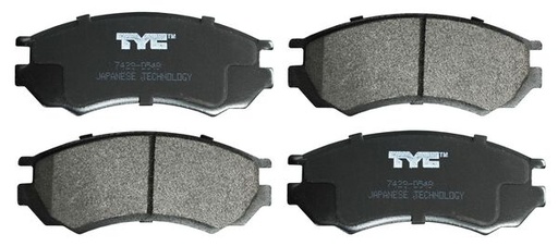 [825-D549-MS] BALATAS NISSAN SENTRA 96-00 SEMI-METALICA JGO DEL TW