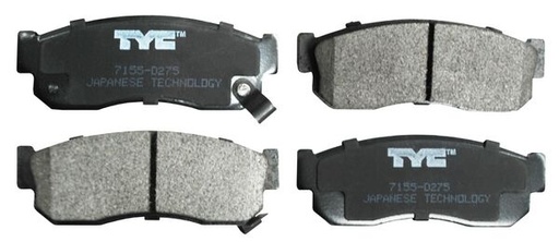 [NIHIK88BAL] BALATAS NISSAN TSURU I / TSURU I VAGONETA DE 1984 AL 1987 / HIKARI NINJA DE 1988 AL 1992 / SAMURAI DE 1984 AL 1986 / SAMURAI HATCH BACK DE 1987 SEMI-METALICAS DEL COD. SPC-7155-Z1 (127937)