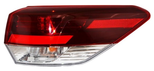 [11-6977-C0-1N] CALAVERA TOYOTA HIGHLANDER 2017 AL 2019 LEDS OSC EXT DER TYC