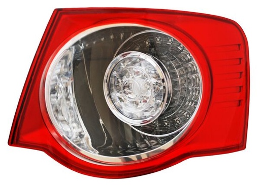 [VOBO05CAEXROR] CALAVERA VOLKSWAGEN BORA DE 2005 AL 2010 ROJO/CRISTAL LEDS EXT DER CNA *R