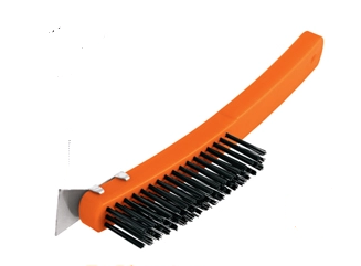 [TRCEPALESACCA] CEPILLO ALAMBRE C/ESPATULA ACERO CARBONO 51 PINCELES TRUPER COD. 11539 CEA-18E (135589)