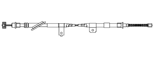 [HY600] CHICOTE O CABLE DE FRENO DE MANO CAHSA DERECHO LONGITUD 1515MM PARA DODGE ATOS DE 2000