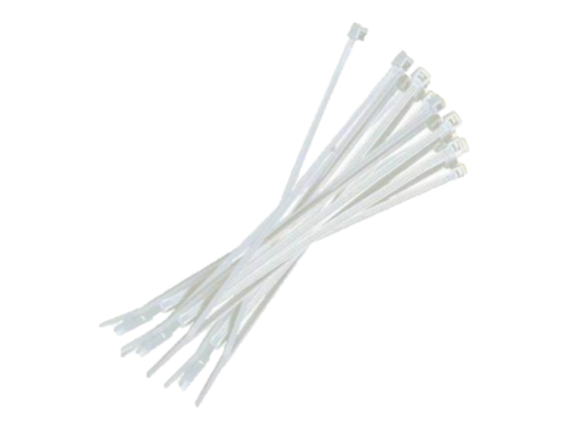 [14CINTAS116CH25] CINCHO DE PLçSTICO BCO 500MM X 4.8MM 25 PZAS