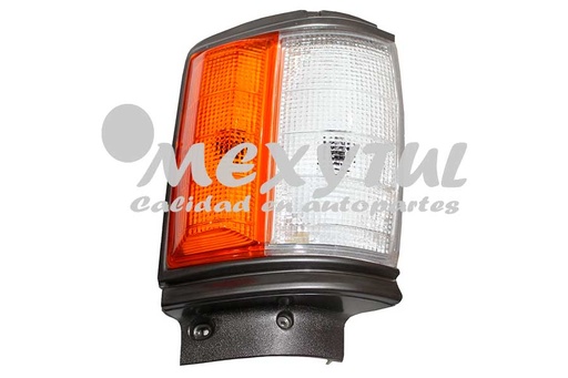 [TOPU84CUEGRAR] CUARTO ESQUINA (PUNTA) TOYOTA PU DE 1984 AL 1988 AMBAR / BCO F/GRIS ABOM DER HGO (121361) EX+