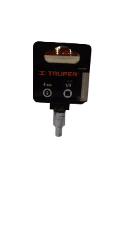 [TRDAD6PUCU1/4DE4] DADO 6 PUNTAS CUADRO 1/4" DE 4 MM TRUPER COD. 13166 D-4704-M