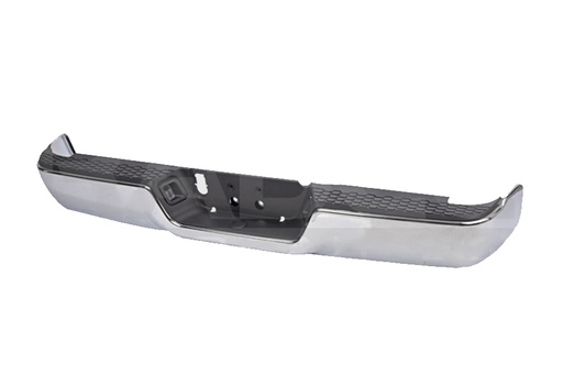 [DORAM09DEFTCR] DEFENSA DODGE RAM 09-19 CROM COMPLETA S/HOYO P/SENSOR TRAS