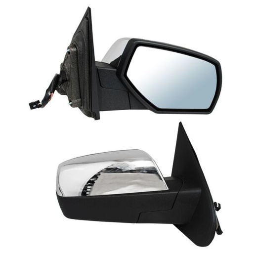 [CHPU14ESCROMR] ESPEJO CHEVROLET PU 07-13 / SUBURBAN 06-10 ELECT C/DESEMP C/DIRRECC CROM C/LUZ INF HYBRID/ PLATINUM/ LTZ/ BASE/ LS/ LT/ Z71/ DENALI/ SLE/ SLT DER TW