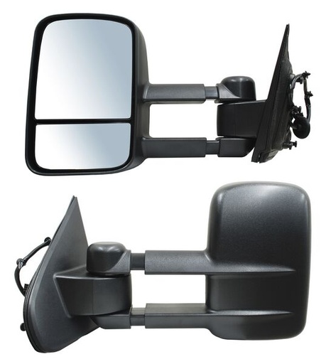 [CHPU14ESPTXDEL] ESPEJO CHEVROLET PU/ SIERRA 14-18 2500 HD/3500 ELECT TEXT C/DESEMP TELESCOPICO IZQ (135687) TW