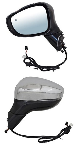 [ELDPA17EL3] ESPEJO DODGE PACIFICA 17-19 ELECT CROM BASE NEG C/DESEMP C/DIRECC S/SENSOR PUNTO CIEGO IZQ TW