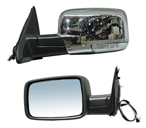 [DOPUR09ESPCRDEL] ESPEJO DODGE PU DE 2009 AL 2013 ELECT CROM C/DIRECC C/LUZ C/MEM C/DESEMP IZQ (117081) TW