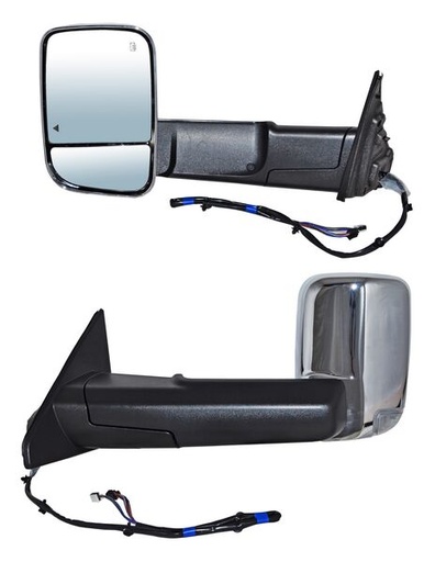 [ELDPU19EL3] ESPEJO DODGE PU 19-20 RAM LINEA NVA ELECT CROM C/DIRECC C/LUZ INF C/MEM C/DESEMP C/SENSOR PUNTO CIEGO IZQ TW
