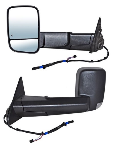 [ELDPU19EL1] ESPEJO DODGE PU 19-20 RAM LINEA NVA ELECT TEXT C/DIRECC C/LUZ INF C/SENSOR PUNTO CIEGO IZQ TW