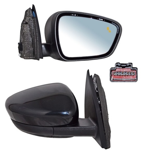 [ELFEC20ER2] ESPEJO FORD ESCAPE 20-21 ELECT P/PINT C/SENSOR PUNTO CIEGO C/DESEMP C/MEM DER TW
