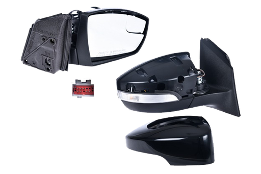 [FOFOC12ESPELECDR] ESPEJO FORD FOCUS DE 2012 AL 2014 ELECT C/DIRECC C/PUNTO CIEGO LISO 5 PINES ST/TITANIUM/SEL/SE/S L4 4 CIL 2.0L 4 PTAS IZQ *A