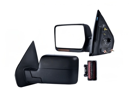 [FOLOB04ESPECDL] ESPEJO FORD LOBO DE 2004 AL 2008 ELECT C/DESEMP C/DIRECC (8 LEDS) TEXT 7 PINES LARIAT/HARLEY/FX4/KING RANCH/XL/XLT/STX IZQ *A