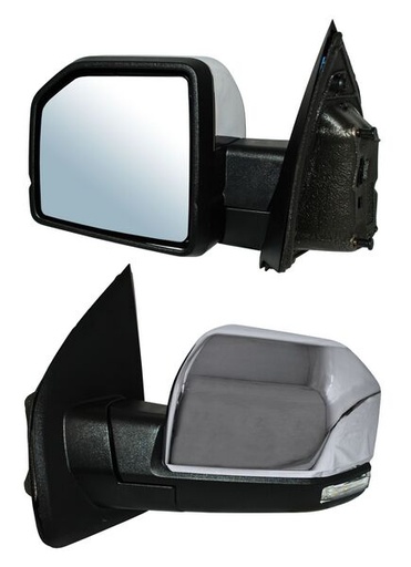 [ELFPU15ECL1] ESPEJO FORD PU / F150 15-18 ELECT CROM C/LUZ INF LED C/MEM C/DIRECC S/PUNTO CIEGO C/SENSOR C/DESEMP AUTOABATIBLE IZQ TW