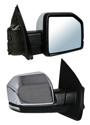 [FORPUF15ESPECRCLCMSPCSR] ESPEJO FORD PU / F150 15-18 ELECT CROM C/LUZ LED C/MEM C/DIRECC S/PUNTO CIEGO C/SENSOR C/DESEMP AUTOABATIBLE DER (160502) TW