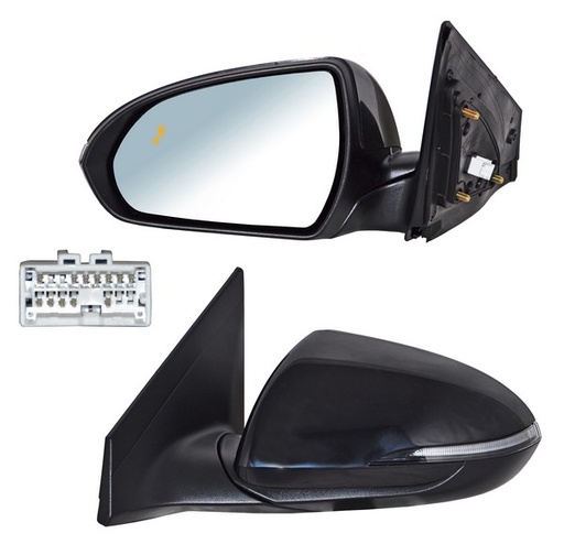 [ELHDEL19EL1] ESPEJO HYUNDAI ELANTRA 19-20 ELECT P/PINT C/DESEMP C/SENSOR PUTNO CIEGO C/DIRECC C/MEM 12 PINES IZQ TW