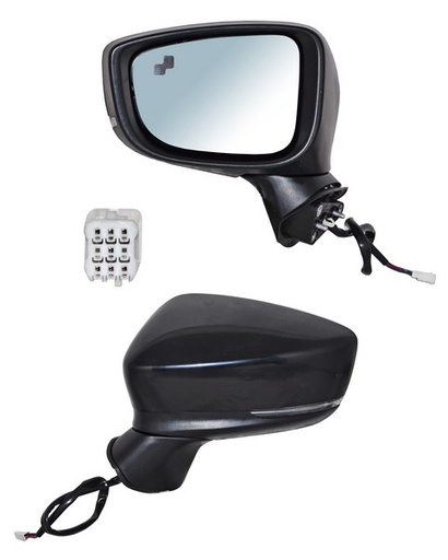 [ELM317EL1] ESPEJO MAZDA 3 17-18 ELECT PINT C/DESEMP C/DIRECC C/SENSOR PUNTO CIEGO 7 PINES IZQ TW