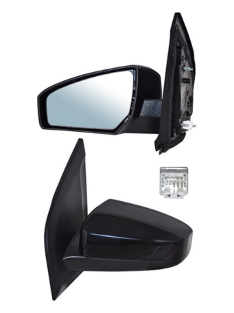 [ESNI-SE07-3PEL2] ESPEJO NISSAN SENTRA 2007 AL 2012 PREMIUM/ LUXURY/ EMOTION/ SE-R/ S/ SL/ SR/ 3 PINES BASE ELECT IZQ (122262)