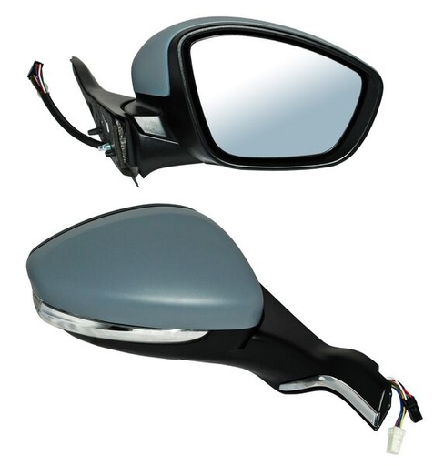 [ELP208ER1] ESPEJO PEUGEOT 208 14-16 ELECT P/PINT C/DIRECC C/DESEMP AUTOABATIBLE DER TW 