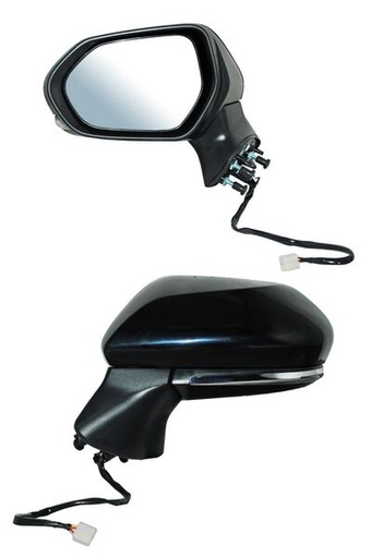 [TOCA18ESL] ESPEJO TOYOTA CAMRY DE 2018 AL 2020 SE/ LE ELECT LISO C/DESEMP C/DIRECC IZQ TW